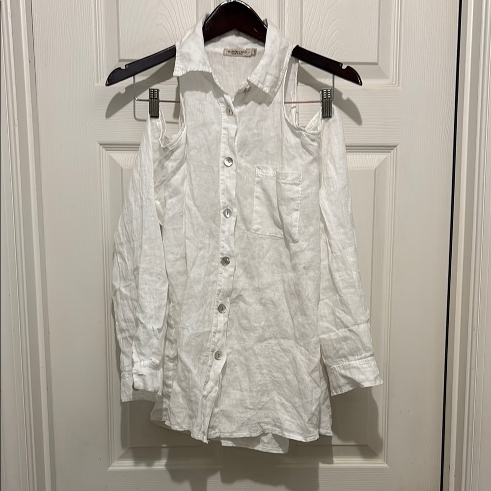 Valentina Naldi White Button-Up Shirt